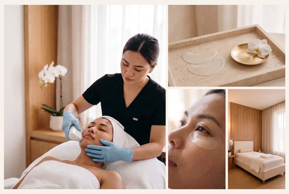 Under-eye treatment for eye bags at ICONIQUE, The Peninsula Manila, Makati