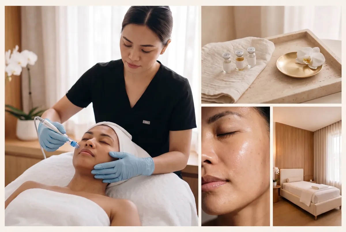 Hydra facial with a suction wand at ICONIQUE inside The Peninsula Manila, Makati