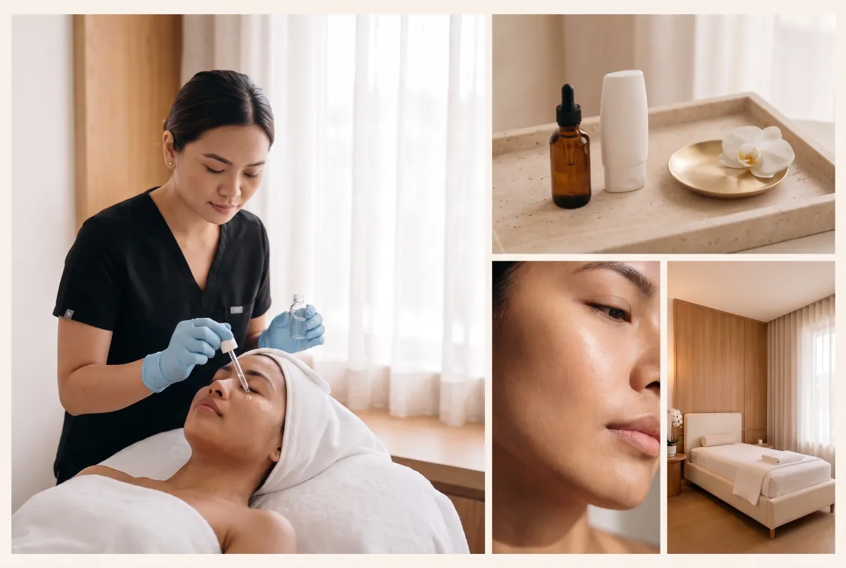 Brightening serum applied during a facial at ICONIQUE, The Peninsula Manila, Makati